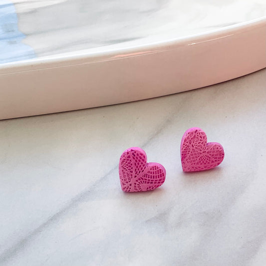 Sweetheart Textured Studs