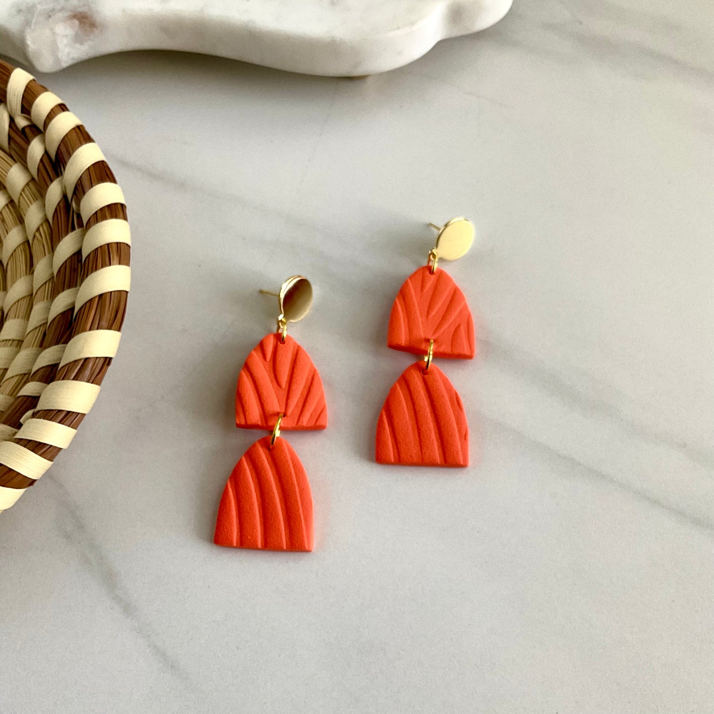 Deuce // Orange Textured