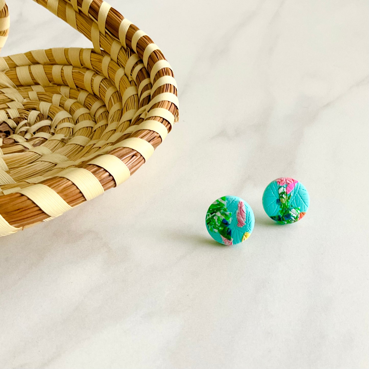 Misty Flora Studs Textured