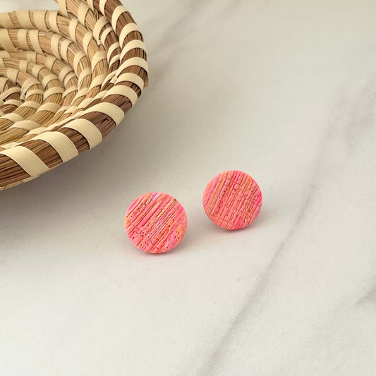 Amelia Circus Print Studs
