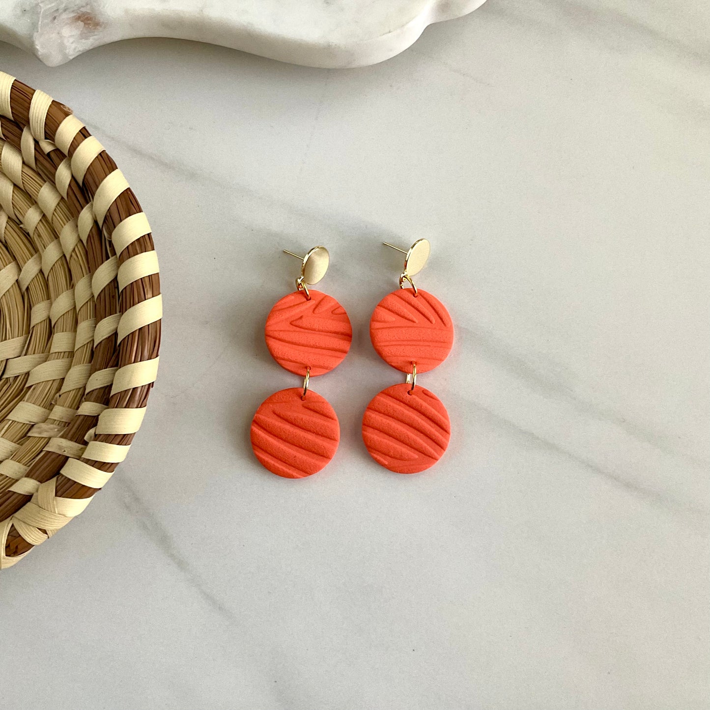 Deuce // Orange Textured