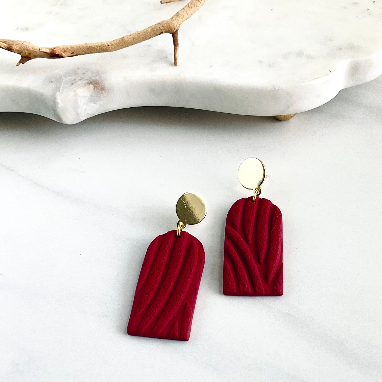 Dome // Red Textured + Brass