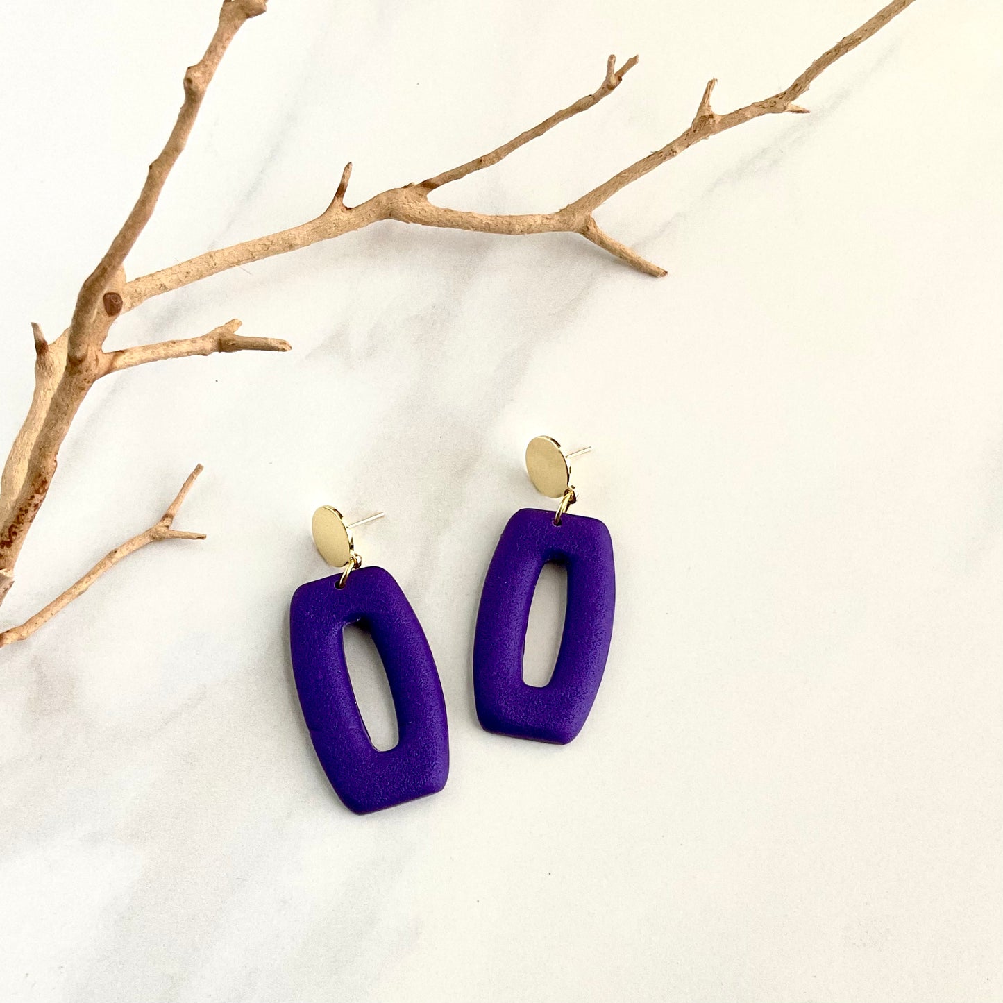 Purple Textured + Brass