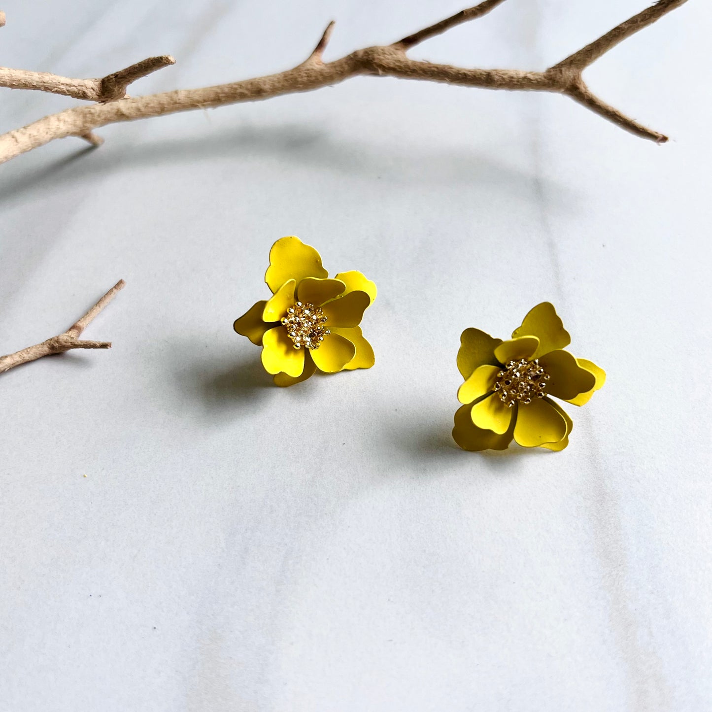 Flower Studs Yellow