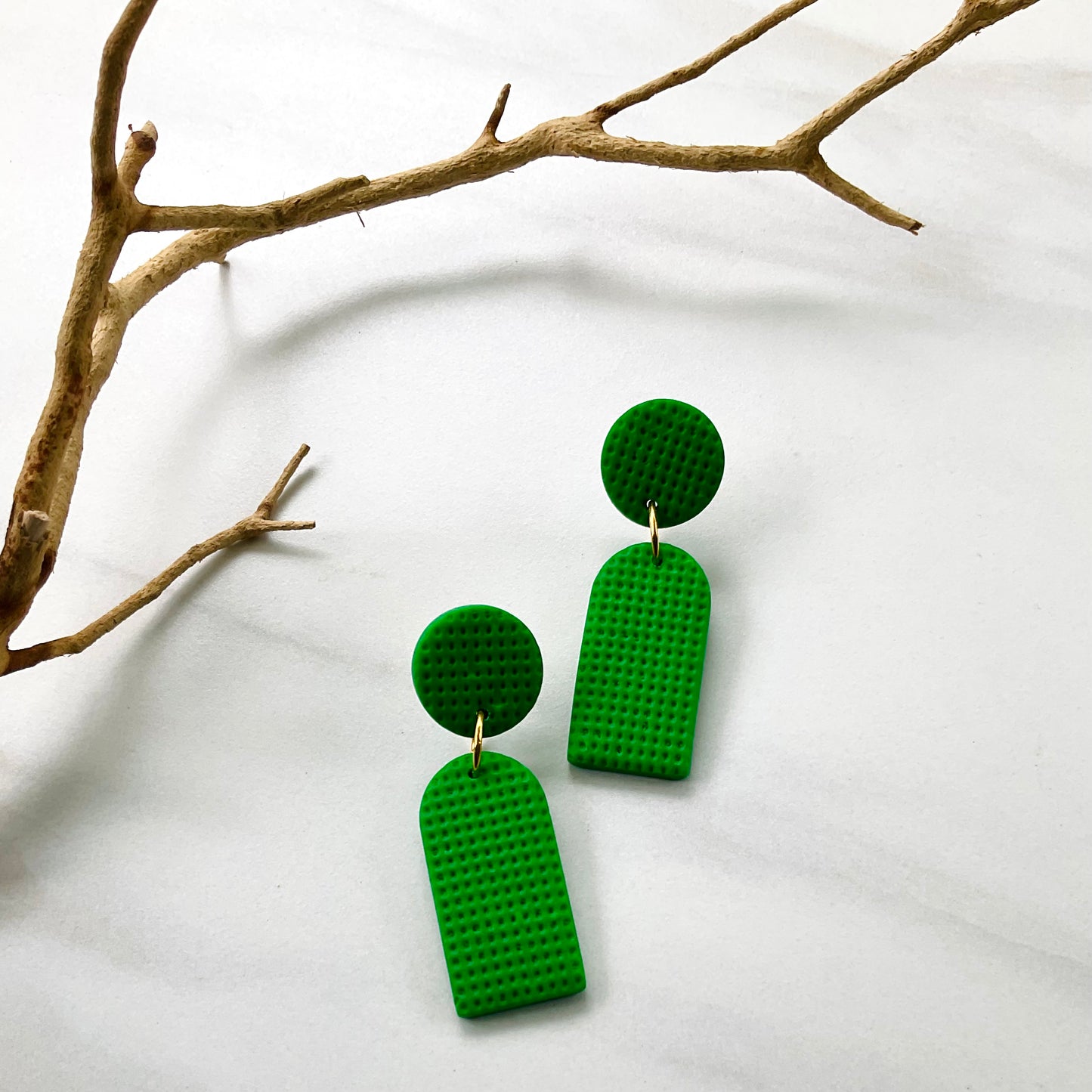 Inez // Green Textured