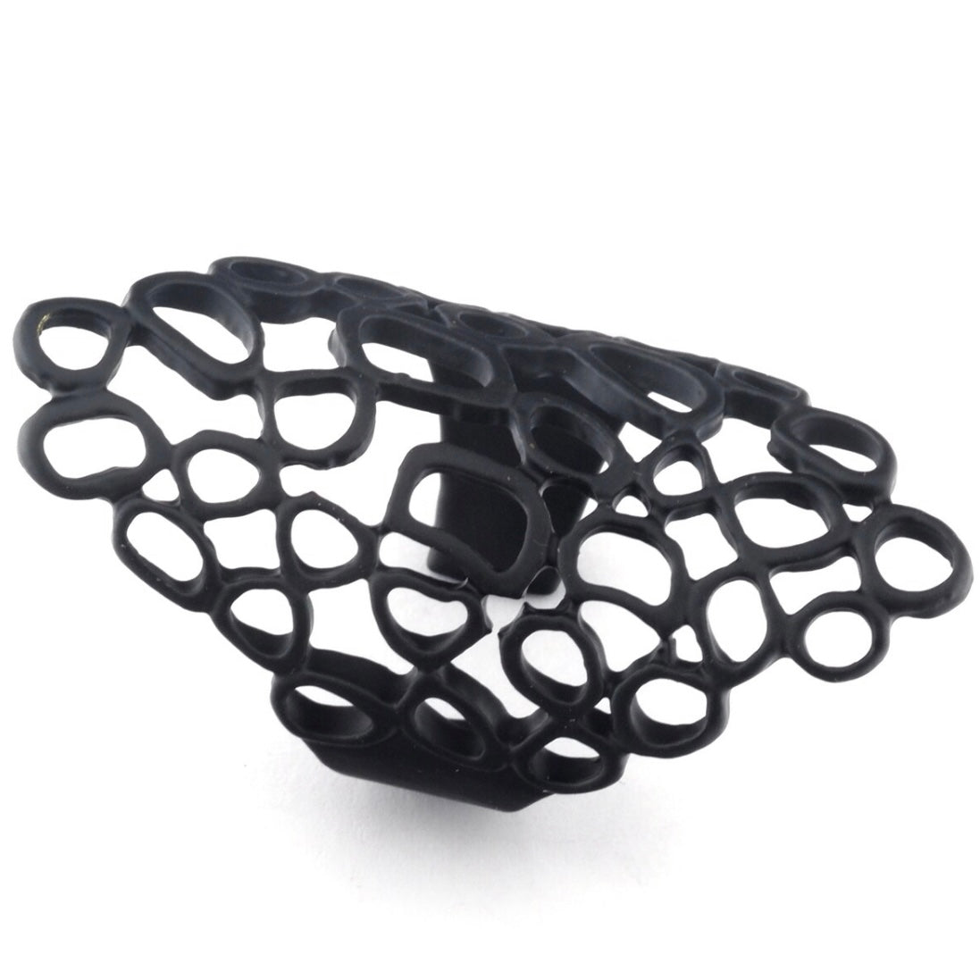 Black Filagree Ring Adjustable