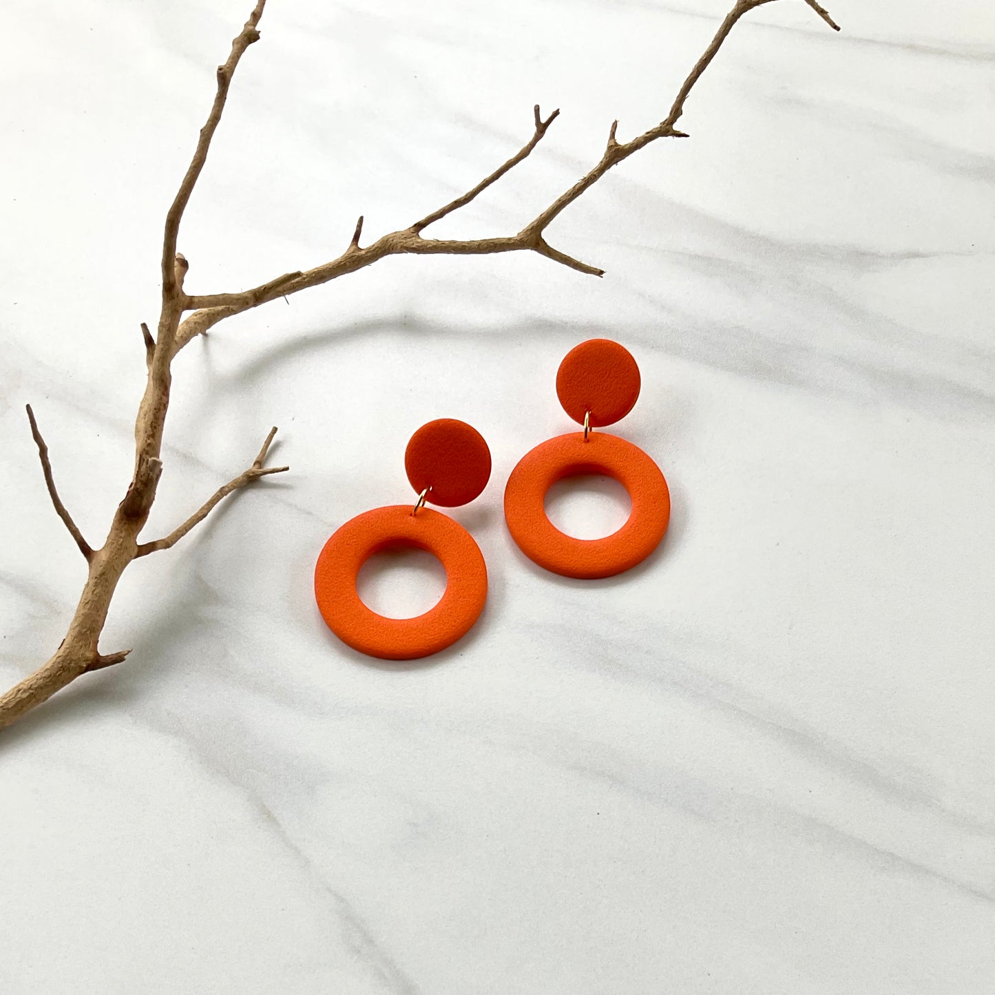 Katie // Bright Orange Textured