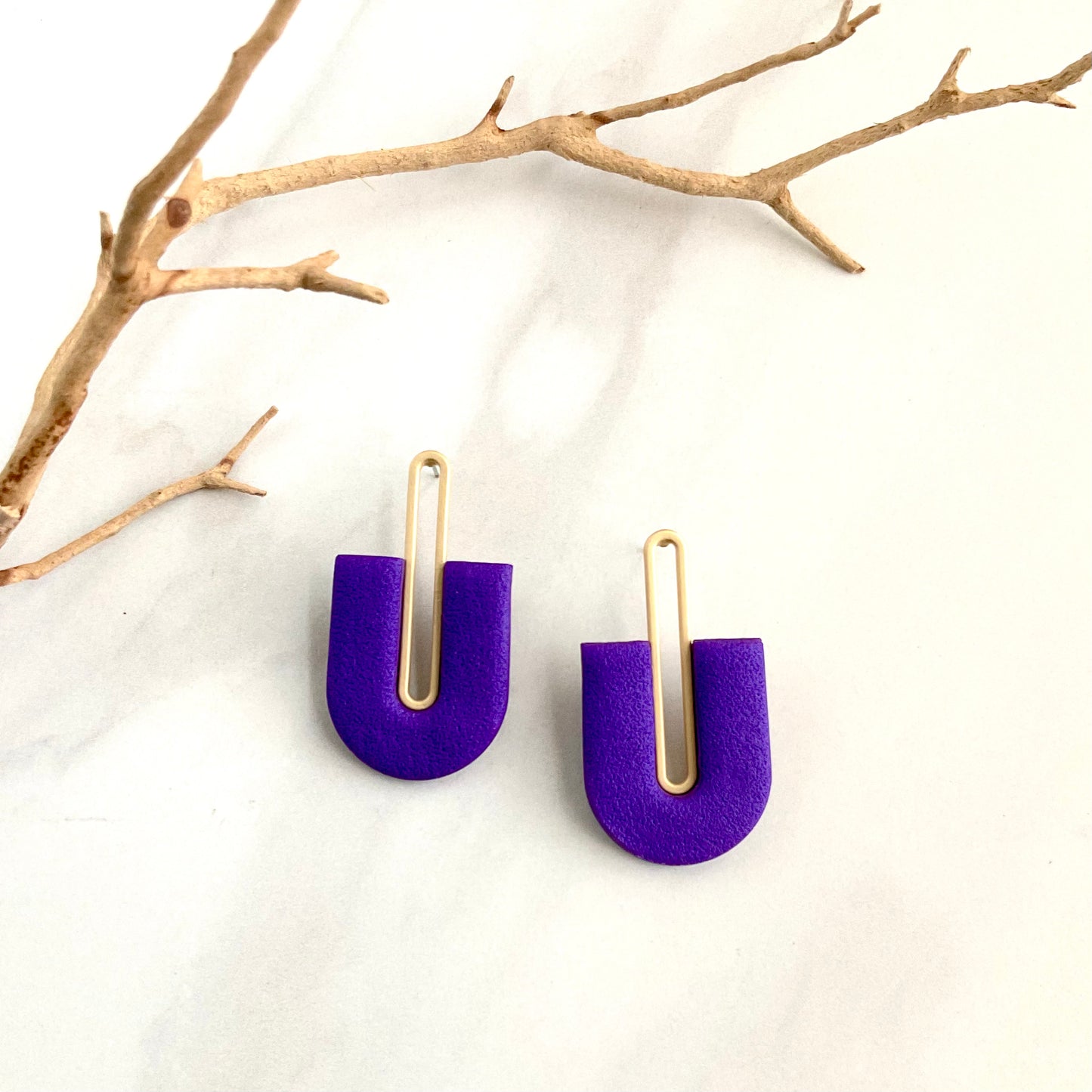 Gracie // Purple Textured (Gold)
