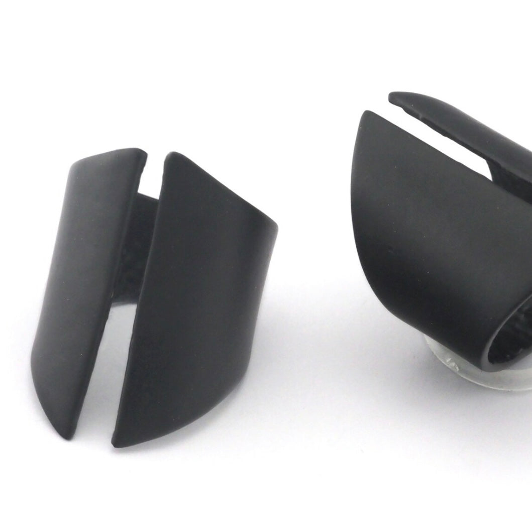 Black Tube Ring Adjustable