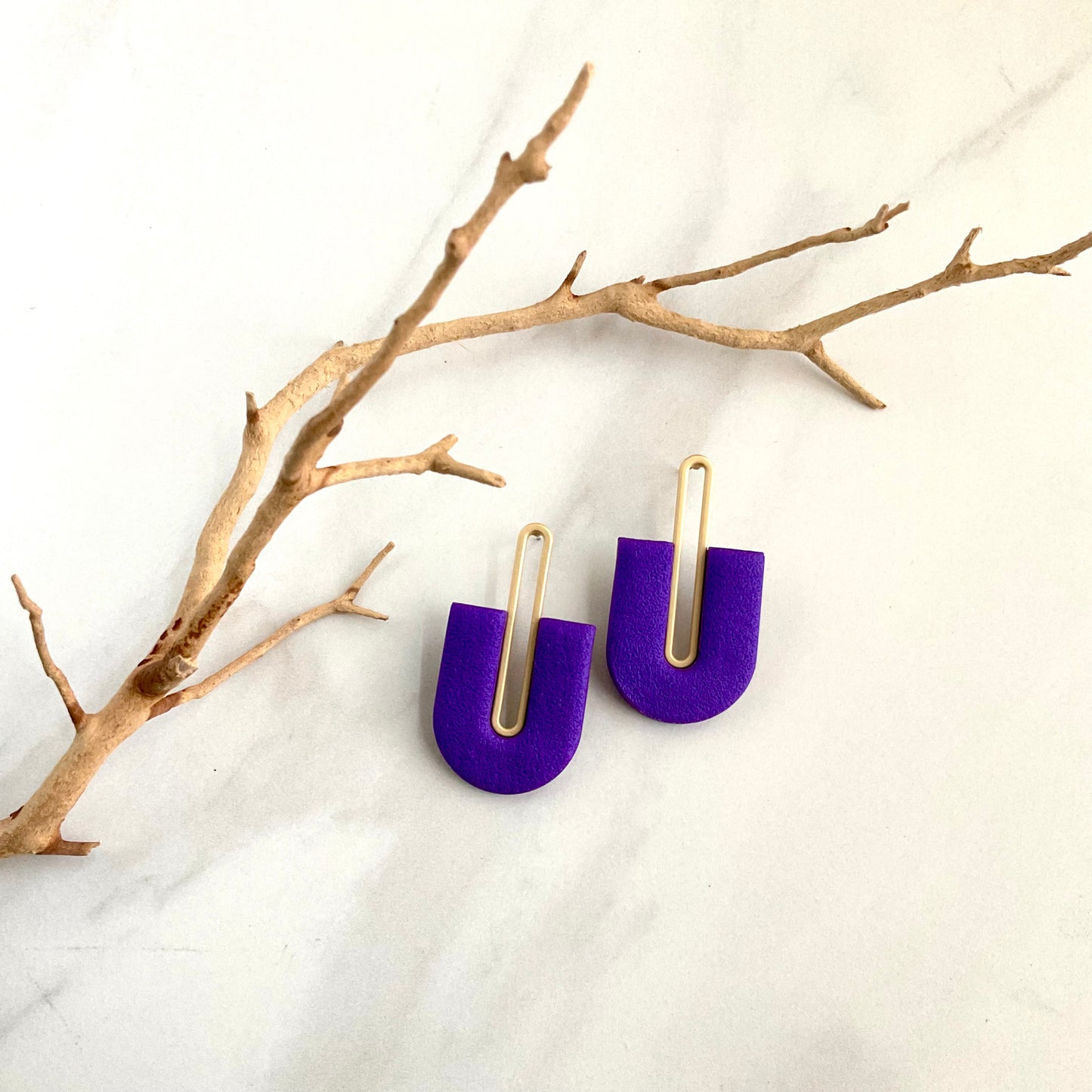 Gracie // Purple Textured (Gold)