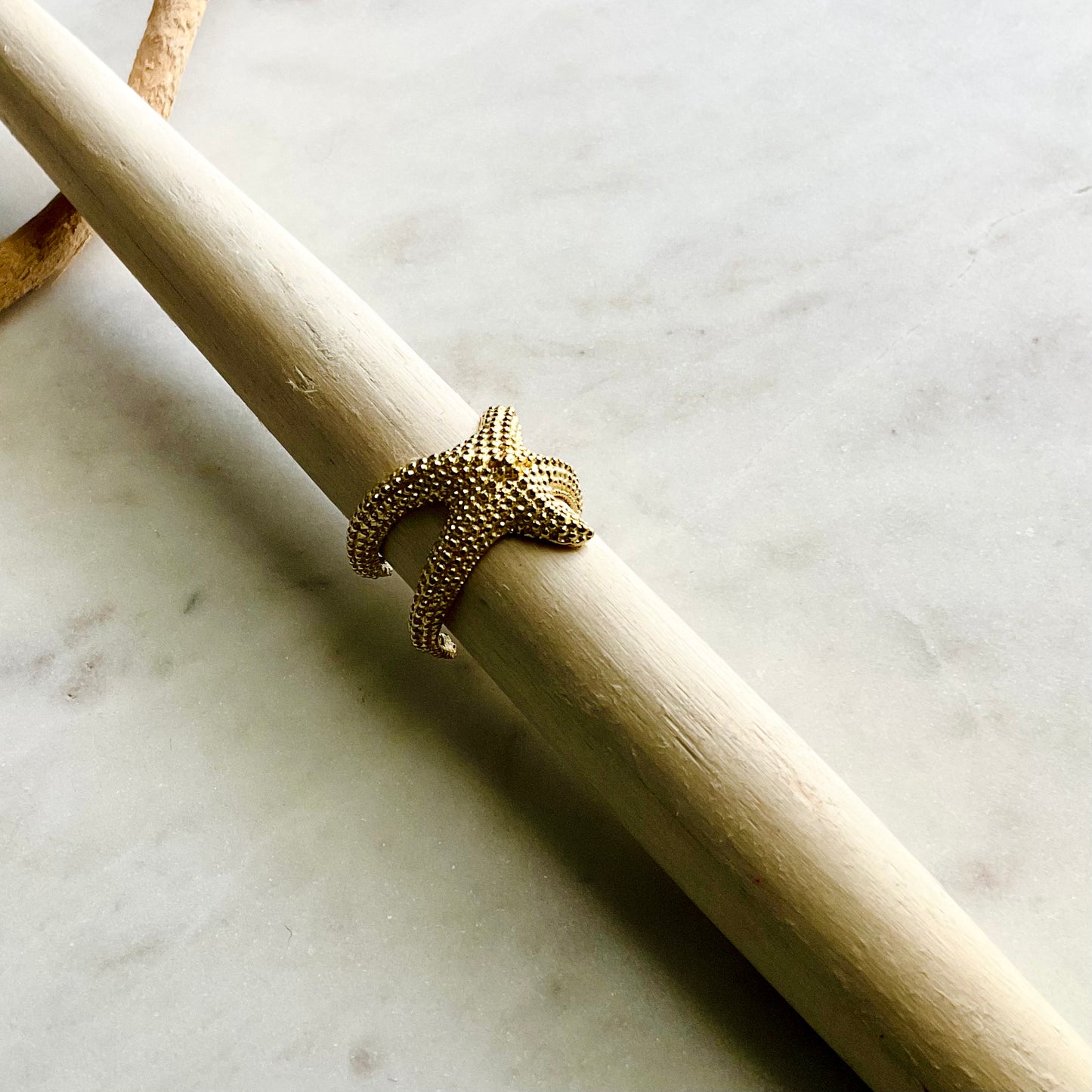 Starfish Brass Ring