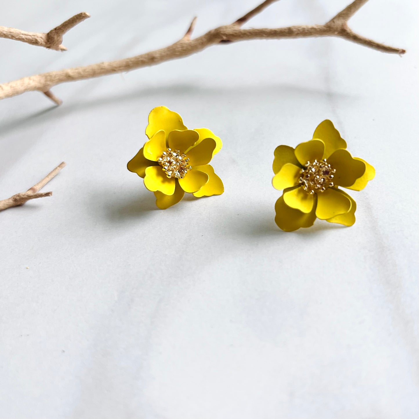 Flower Studs Yellow