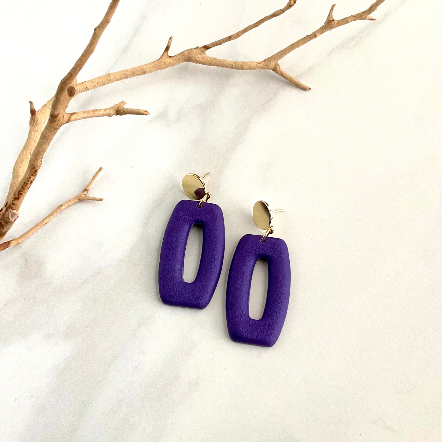 Purple Textured + Brass