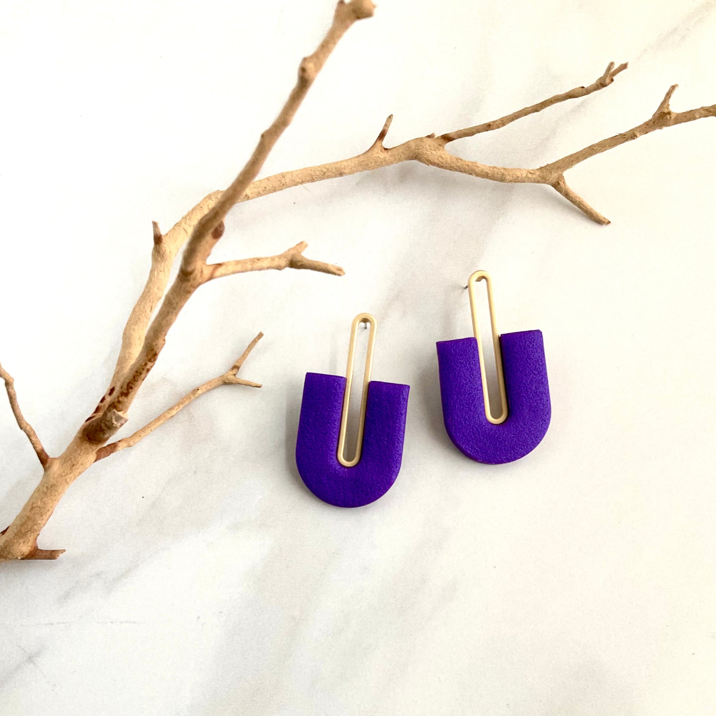 Gracie // Purple Textured (Gold)