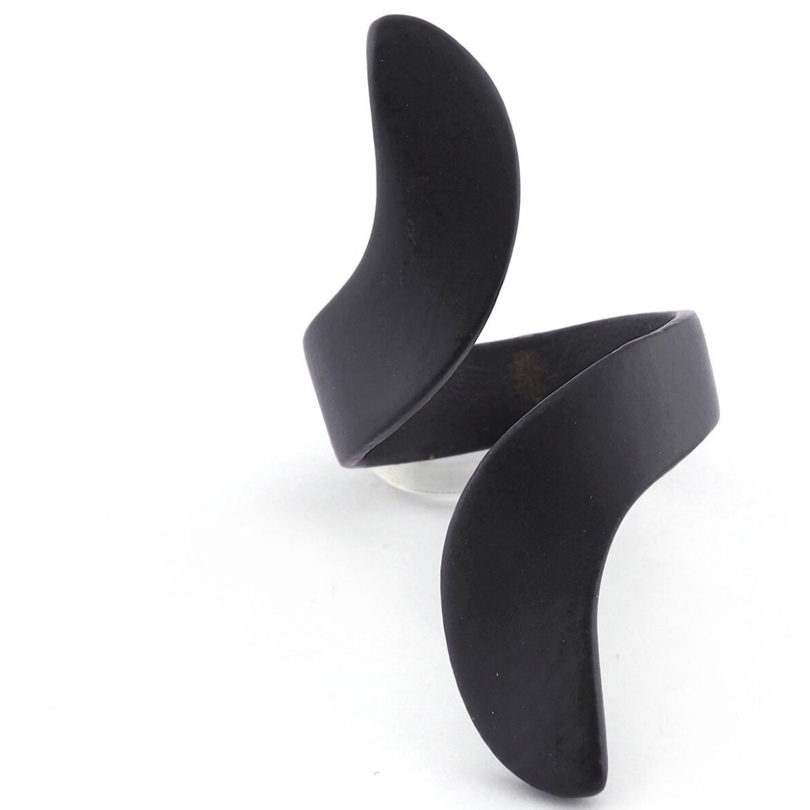 Black Wrap Ring Adjustable