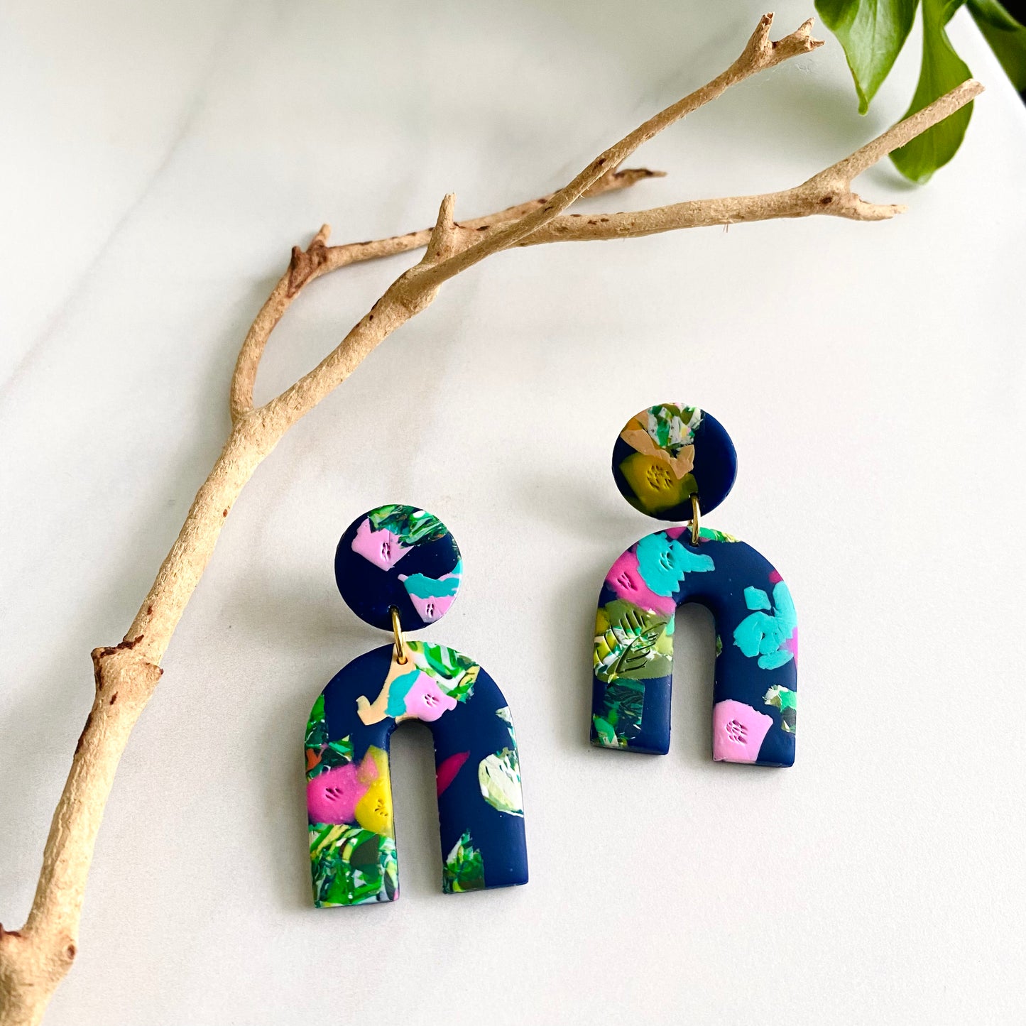 Arches // Navy Floral Print