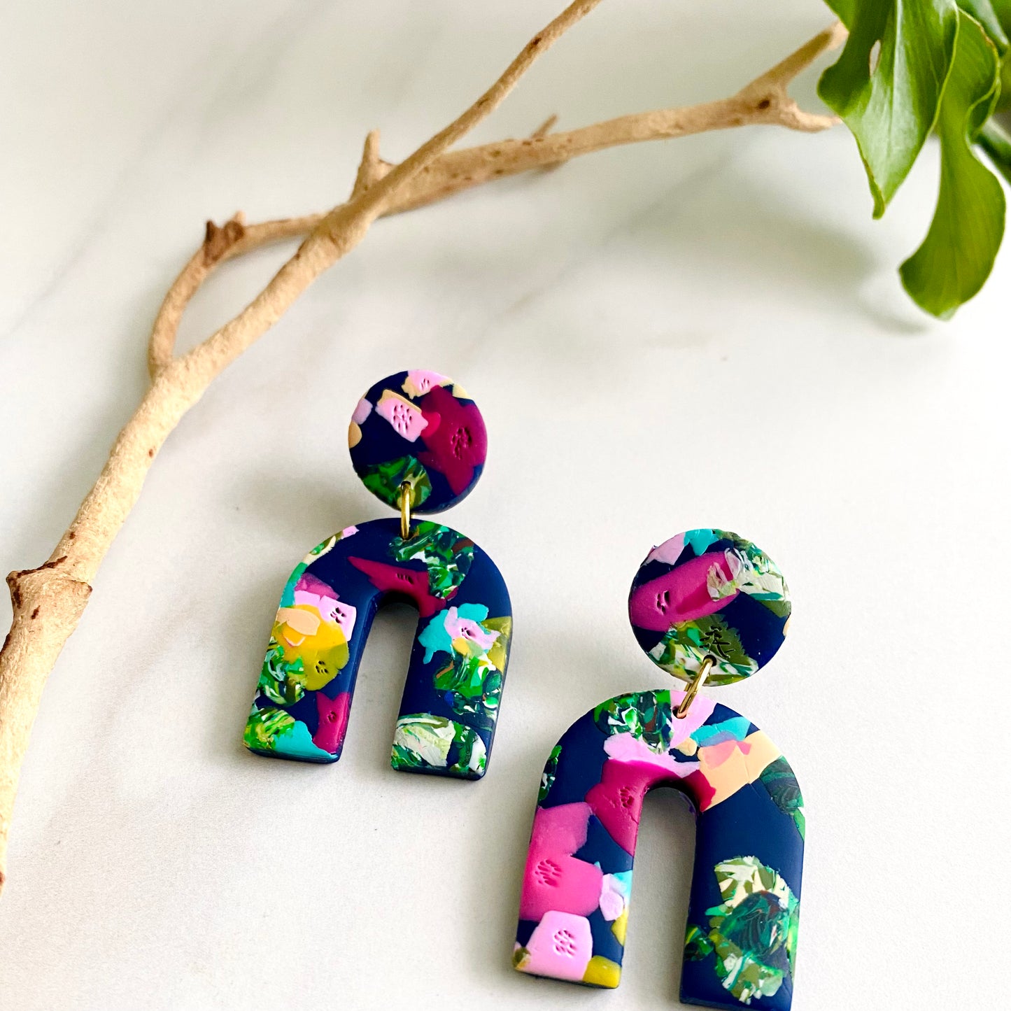 Arches // Navy Floral Print