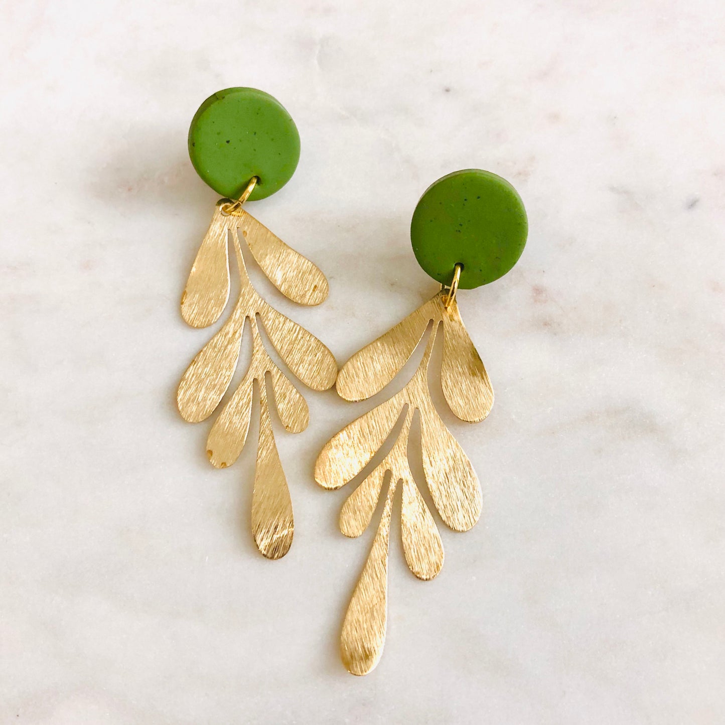 Leaf Green Clay + Brass