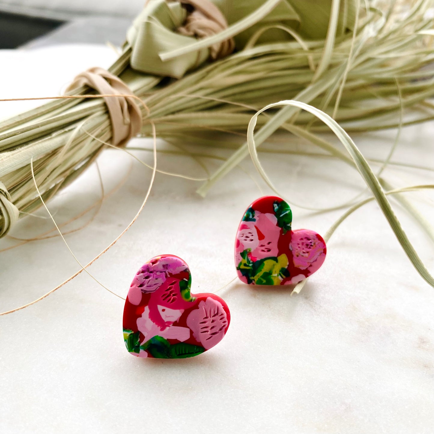 Floral Sweetheart Studs