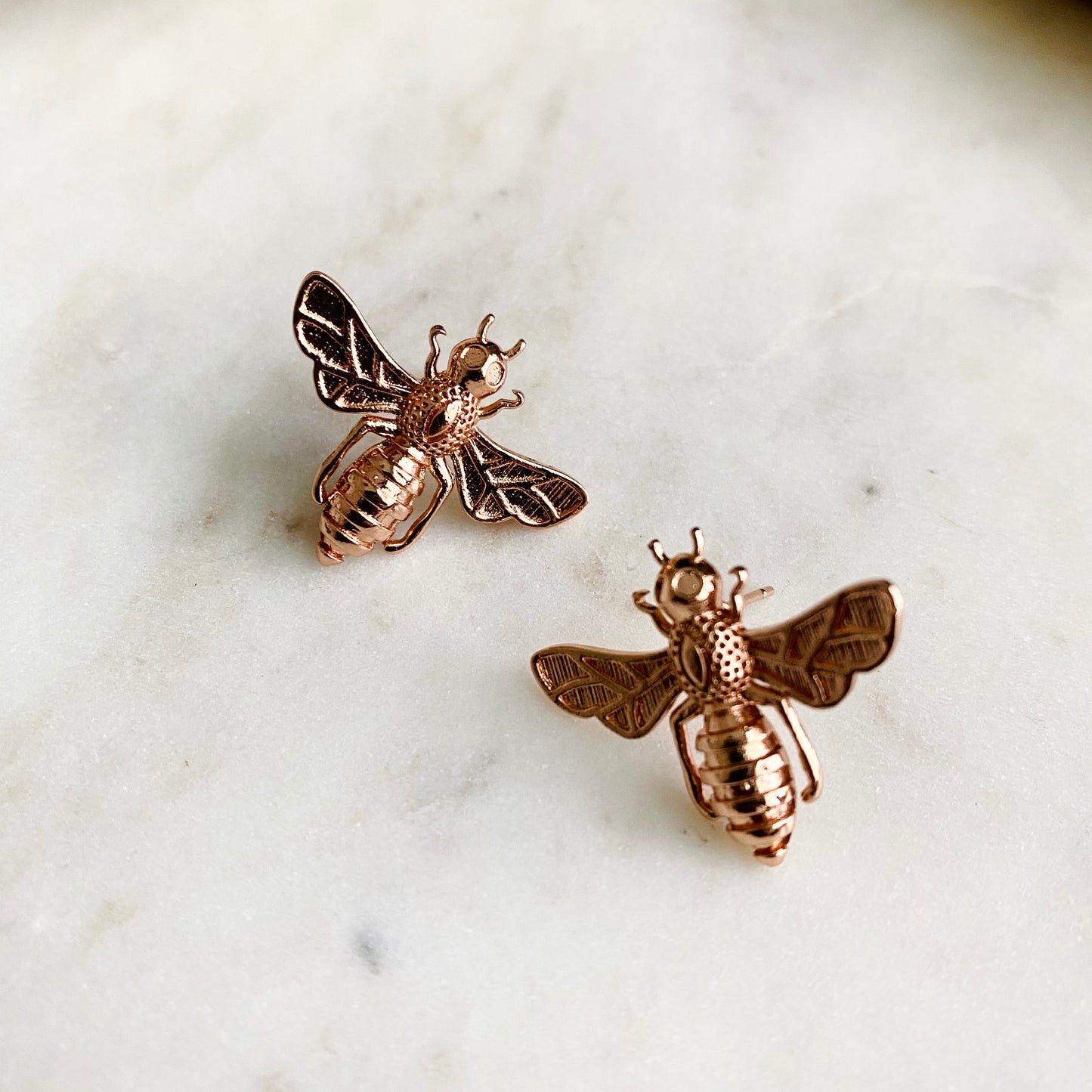 Rose Gold Honeybee Studs