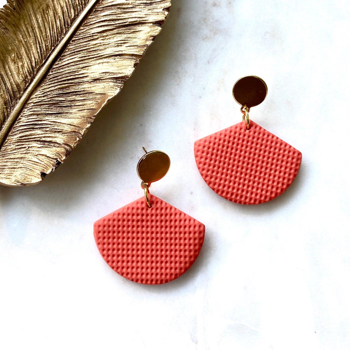 Tangerine Textured + Brass