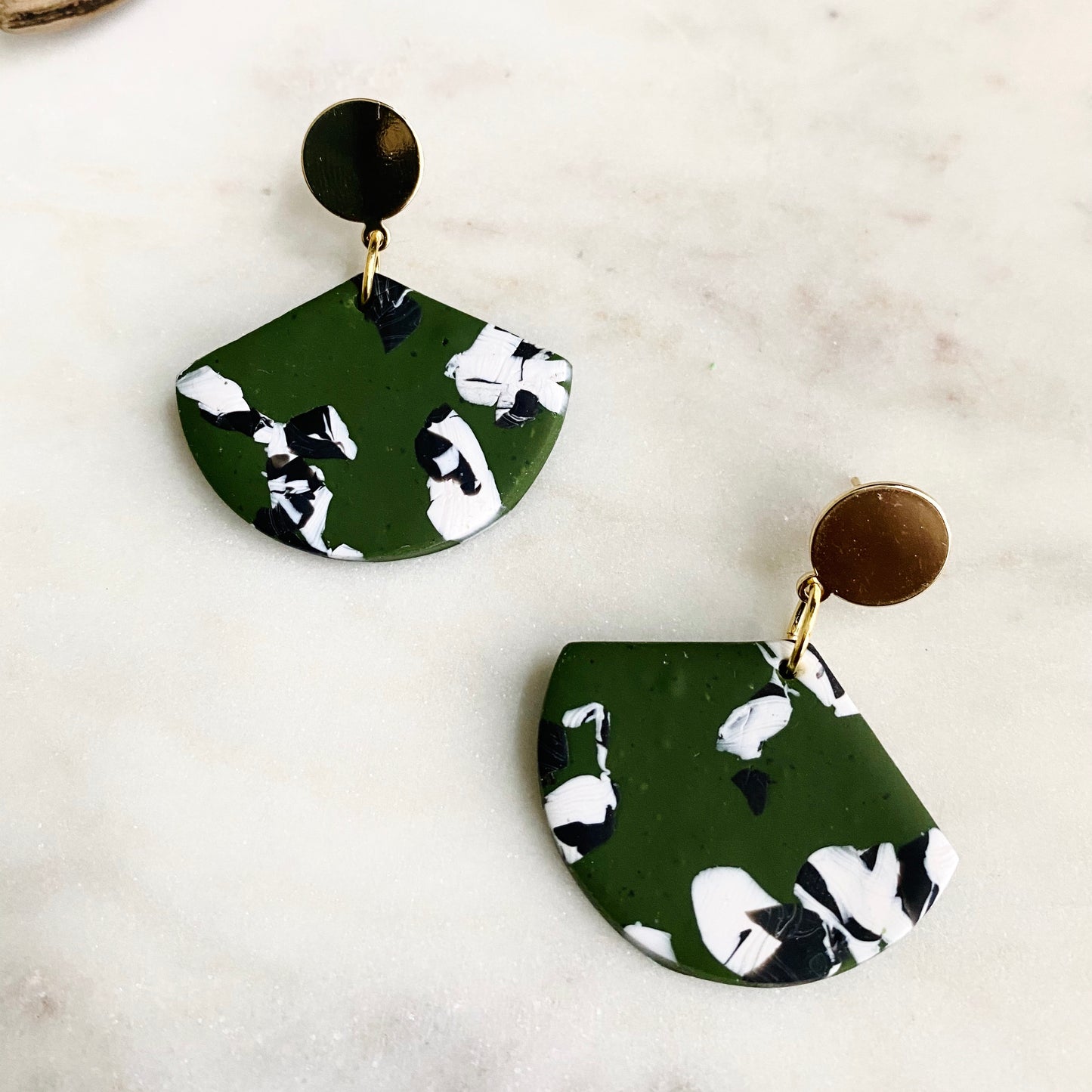 Dark Green Rho Print + Brass