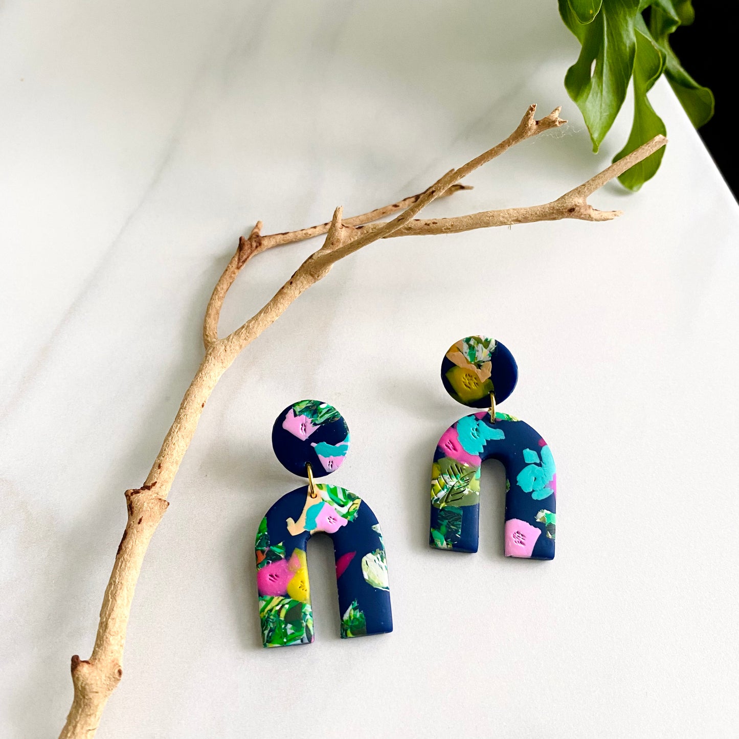Arches // Navy Floral Print