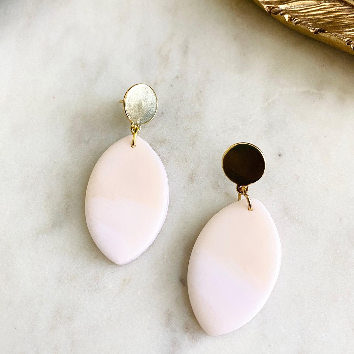 Blanc Opal Print + Brass