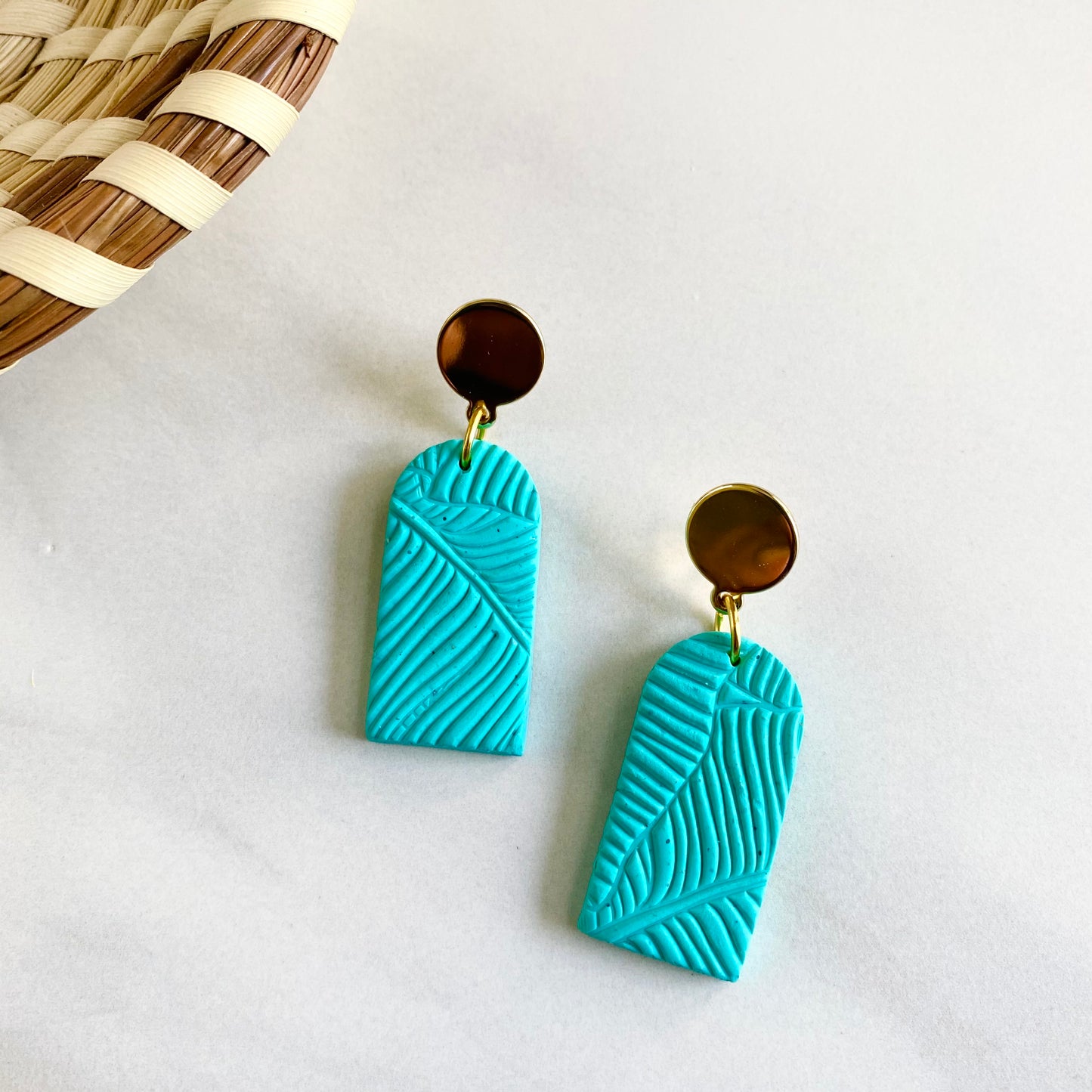 Turquoise Tropics Texture + Brass