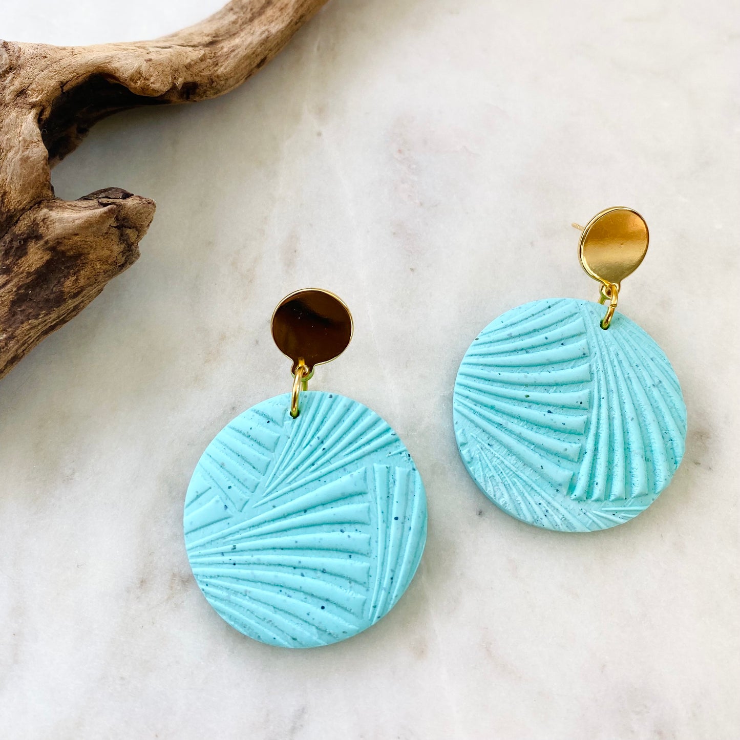 Mint Green Textured + Brass