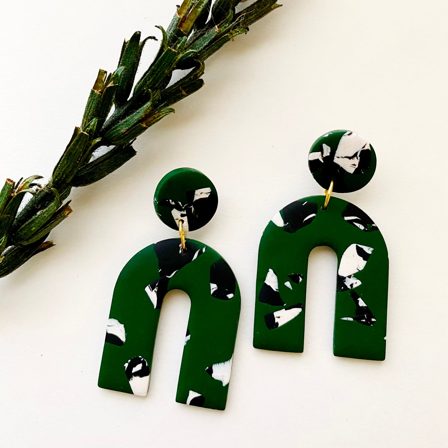 Arches // Dark Green Rho Print