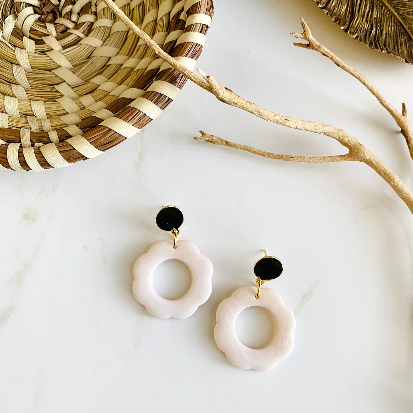 Blanc Opal + Brass