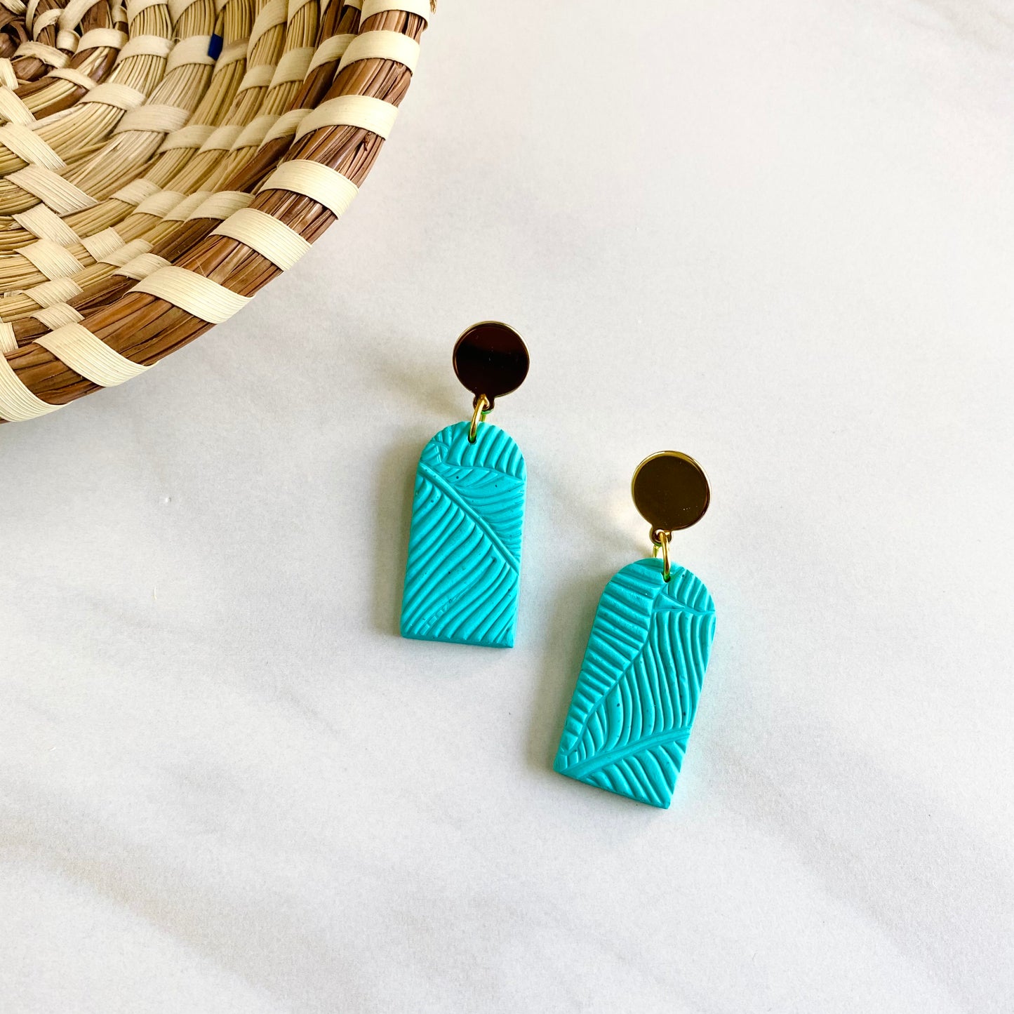 Turquoise Tropics Texture + Brass