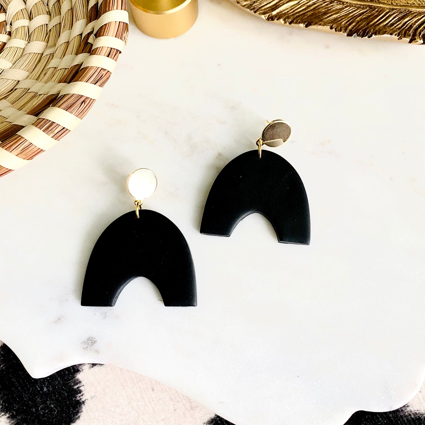 Arches // Black Textured Print