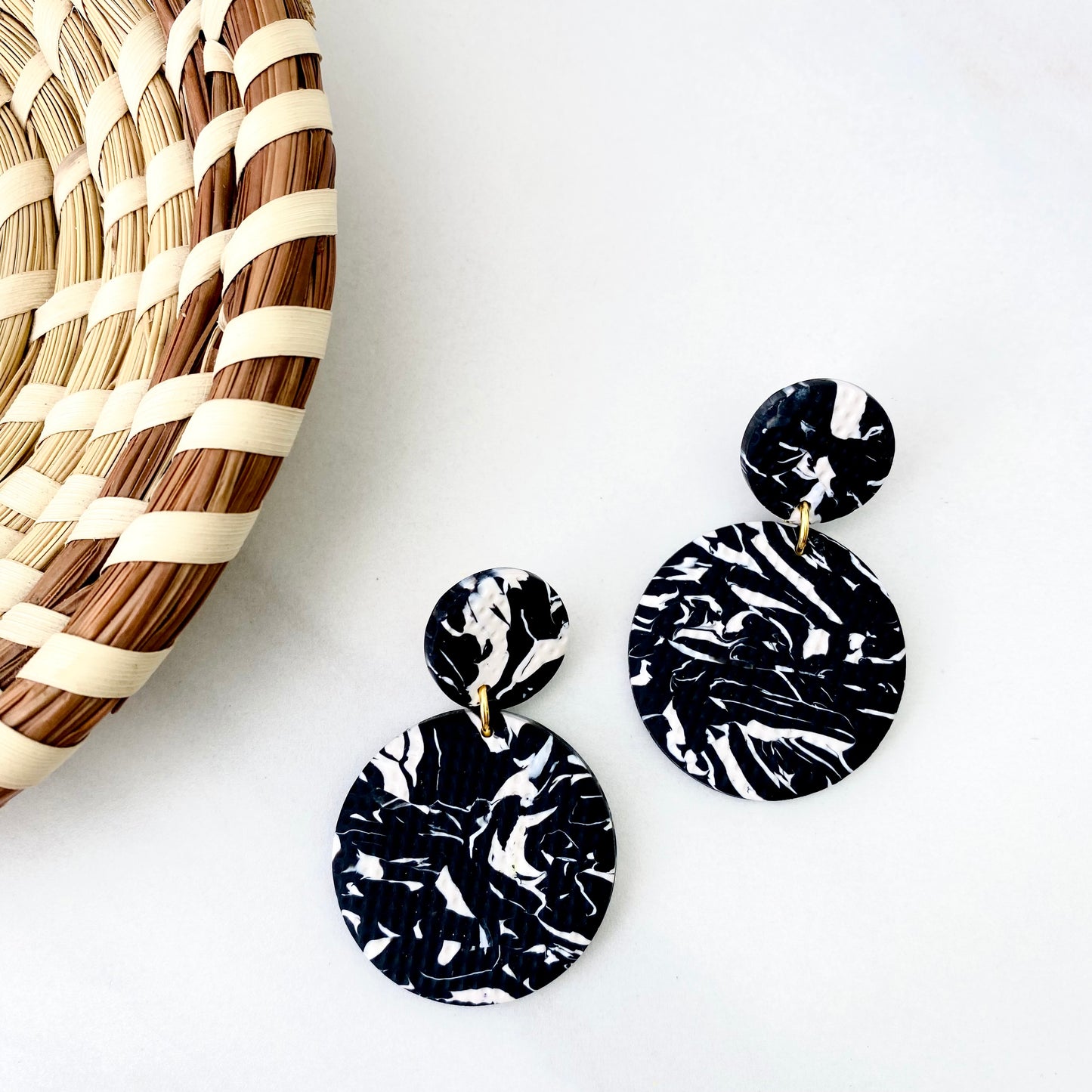 Katie // Black + White Print Textured