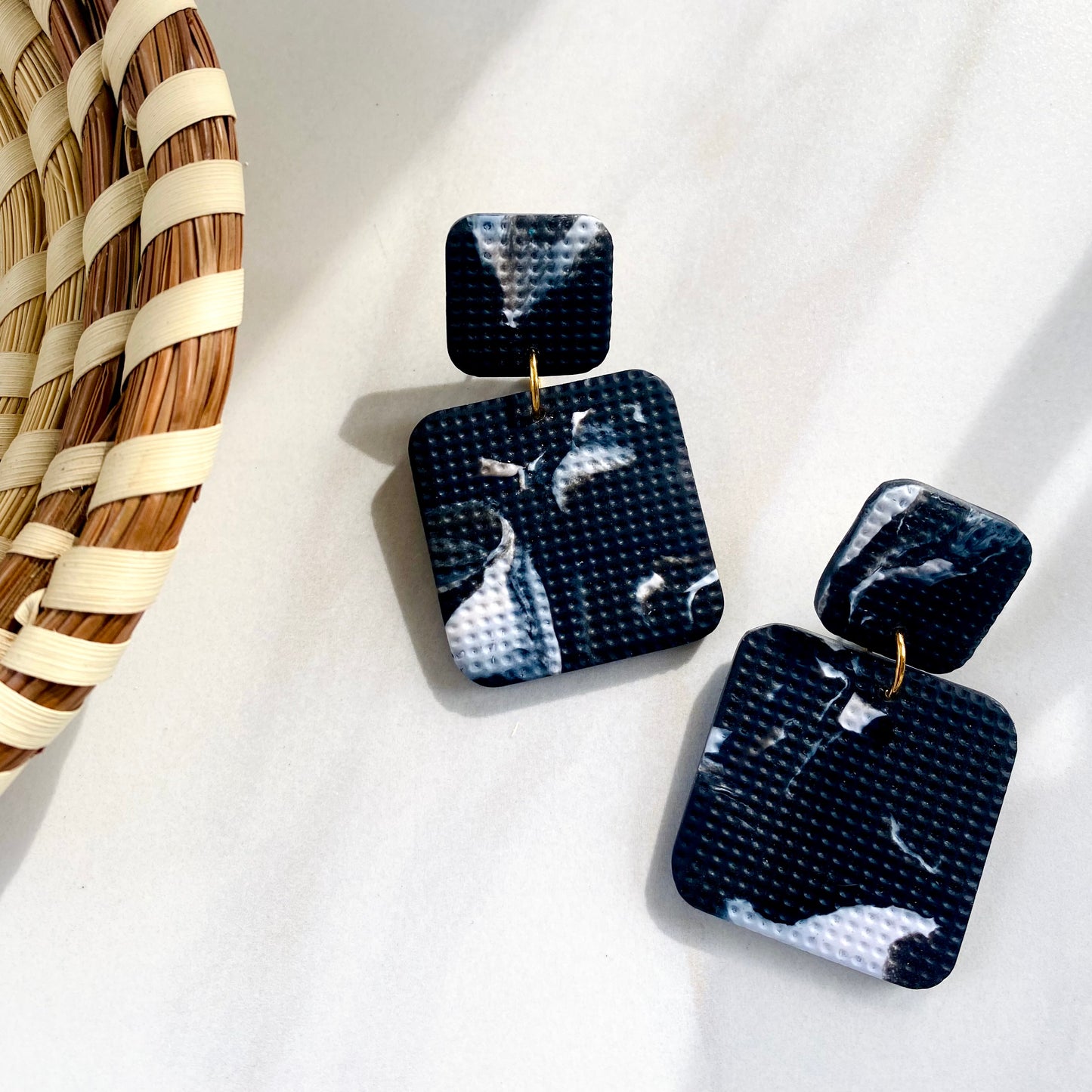 Madison // Black + White Print Textured