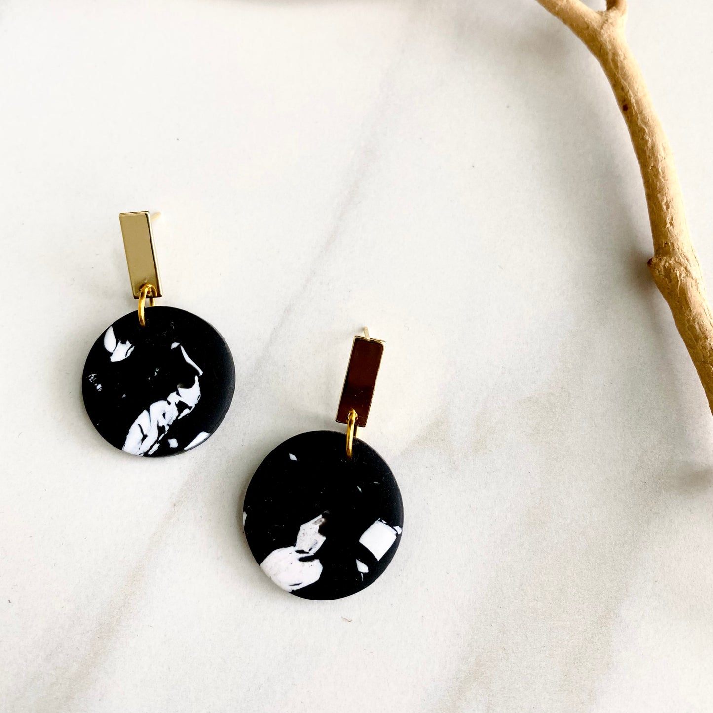 Black Hanover Print + Brass