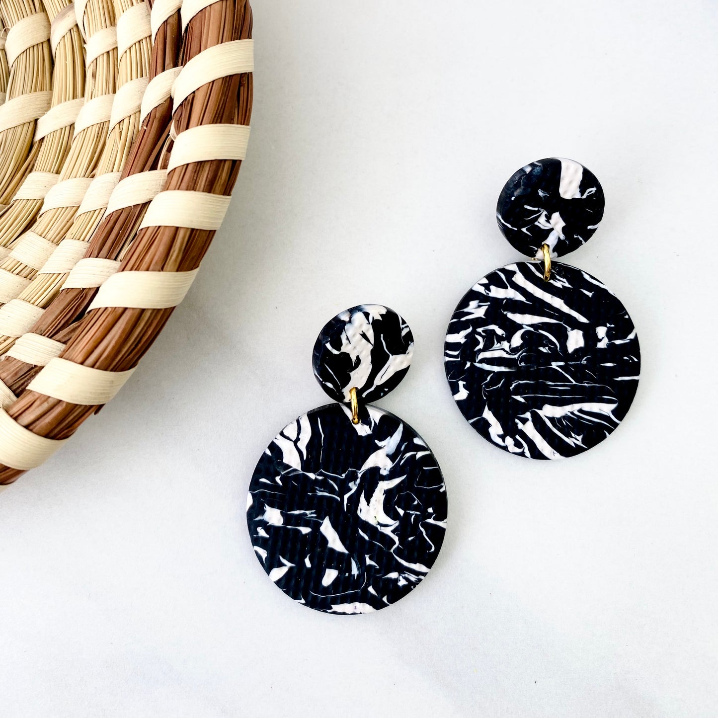 Katie // Black + White Print Textured