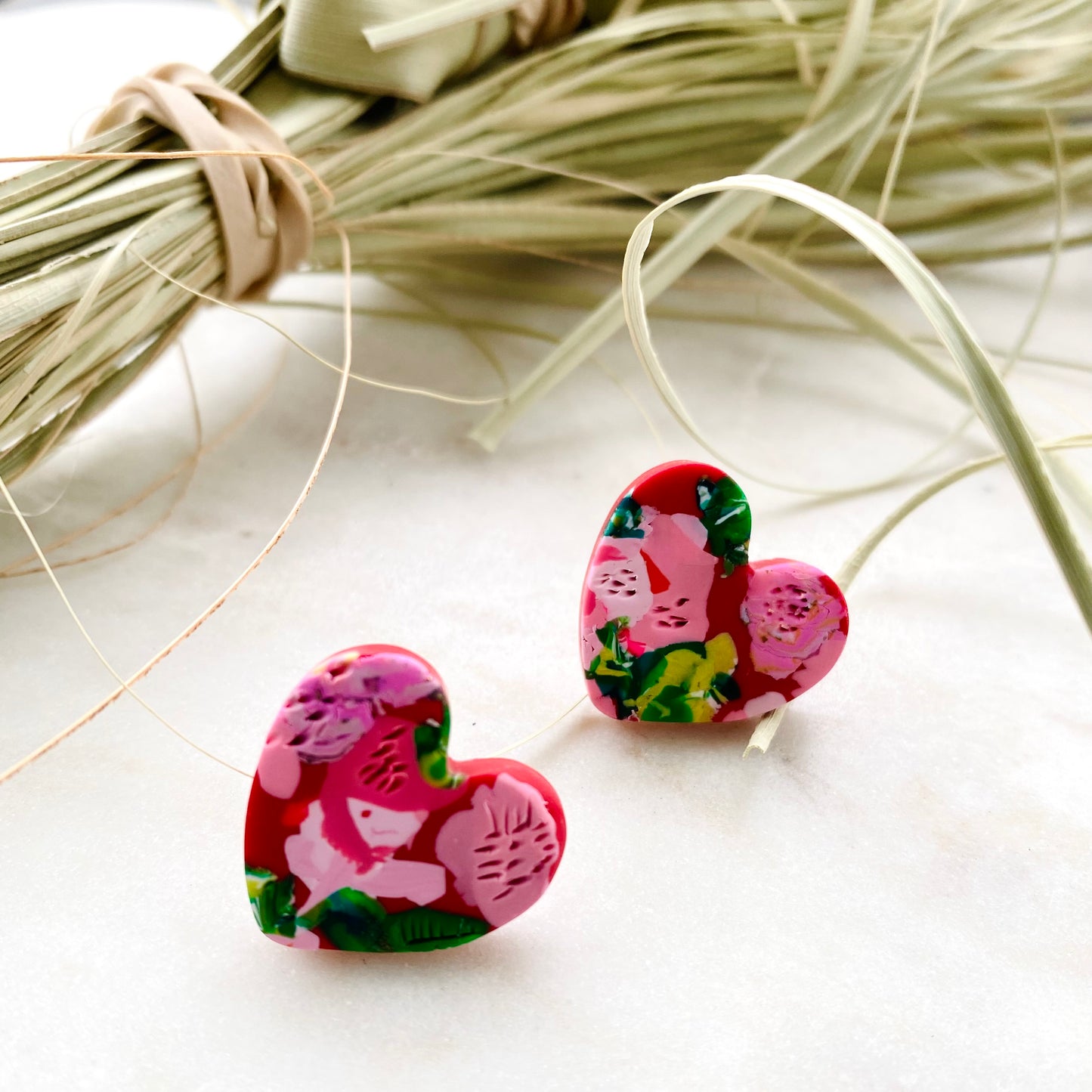 Floral Sweetheart Studs