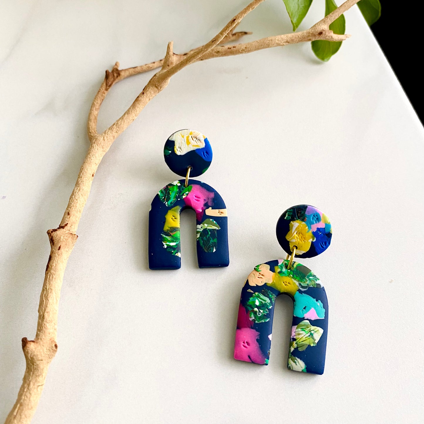 Arches // Navy Floral Print