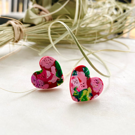 Floral Sweetheart Studs