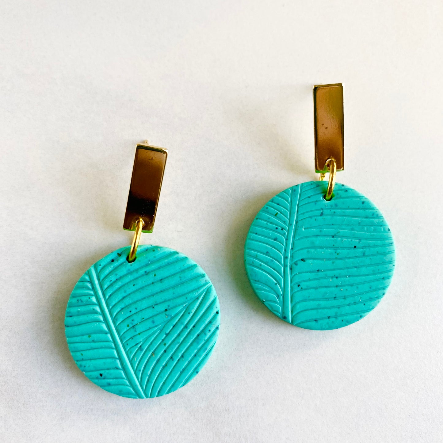 Turquoise Tropics Textured + Brass