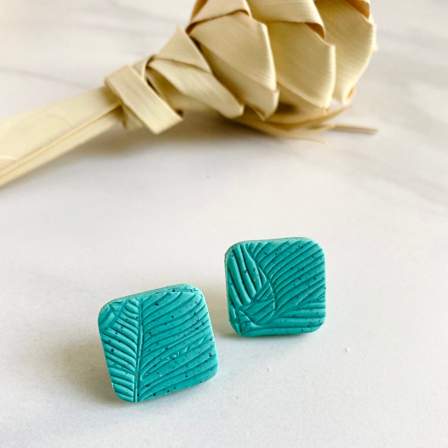 Turquoise Tropics Texture Studs