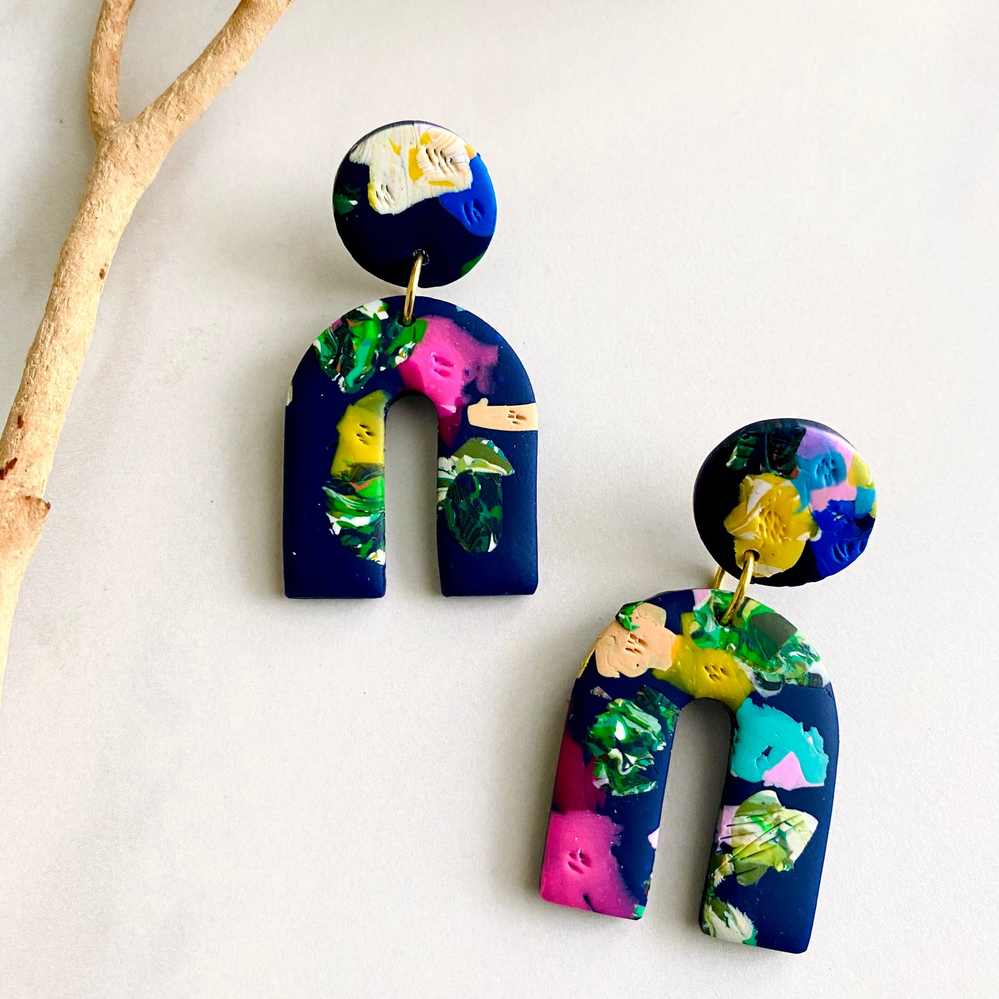 Arches // Navy Floral Print
