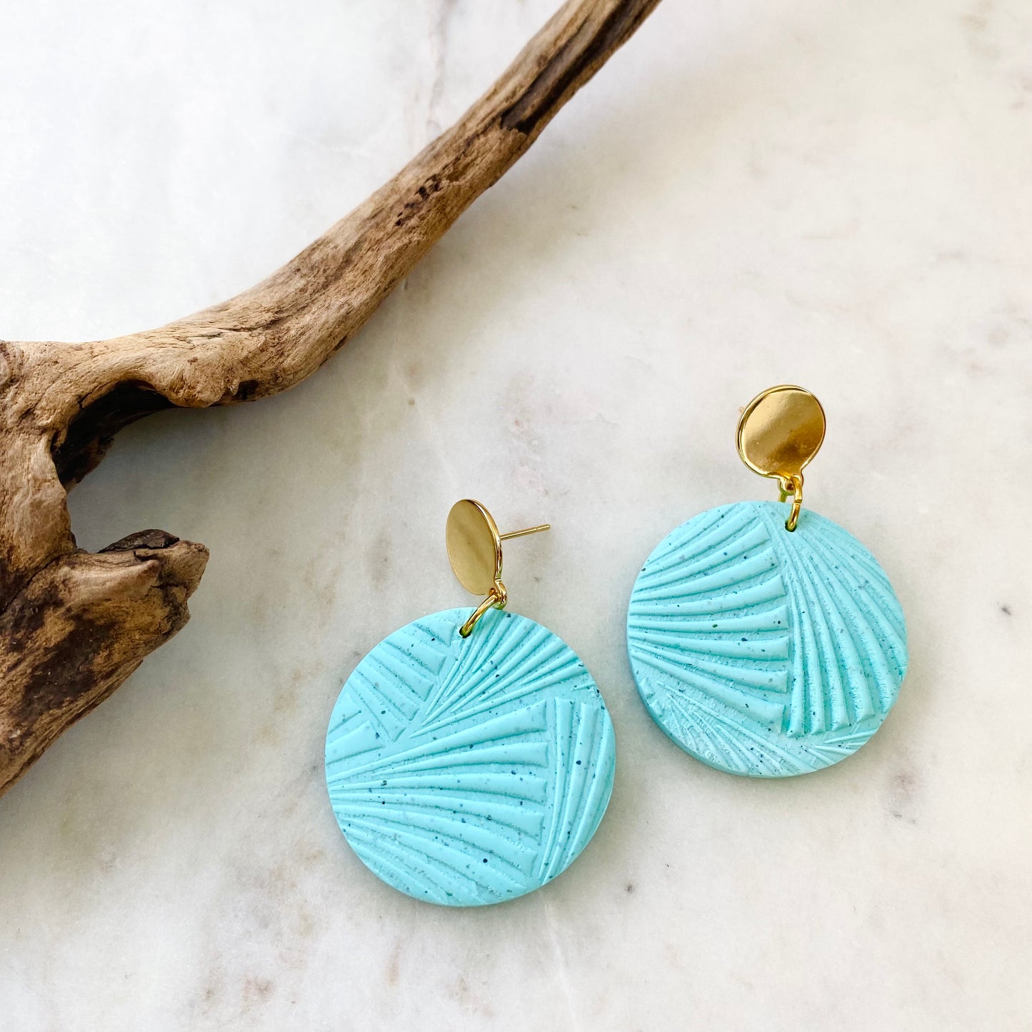 Mint Green Textured + Brass