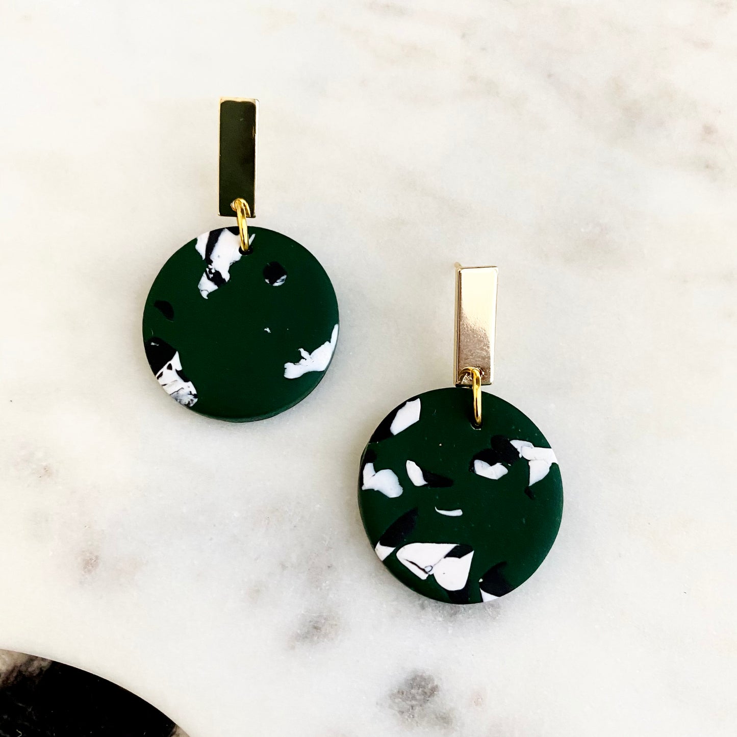 Dark Green Rho Print + Brass