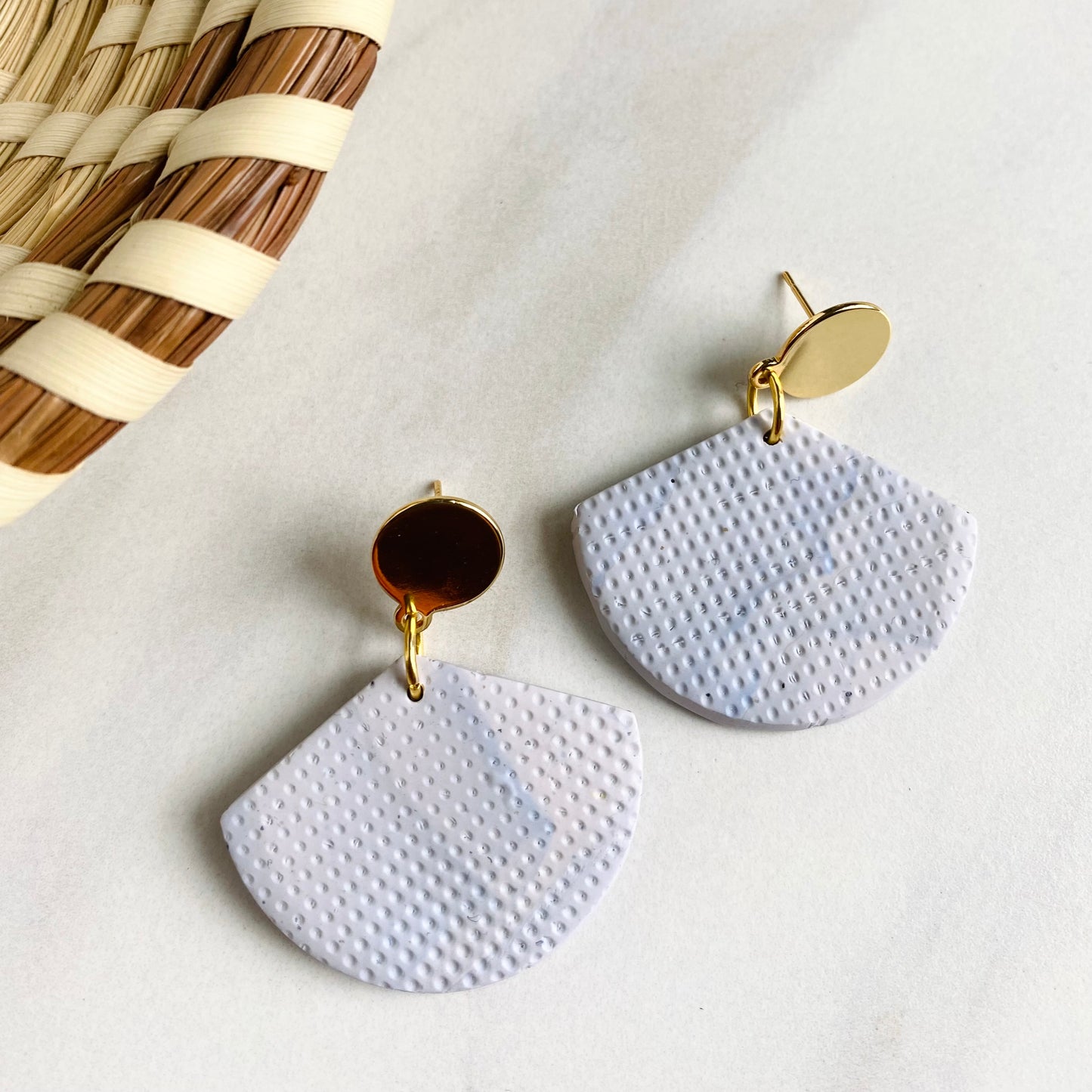 Pale Gray Print + Brass