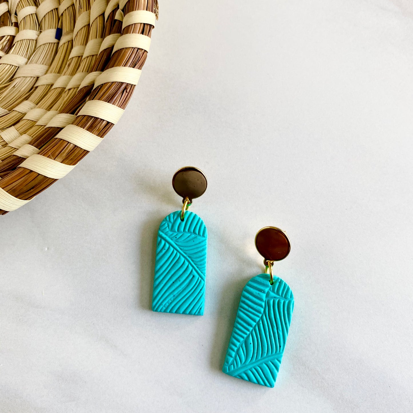 Turquoise Tropics Texture + Brass