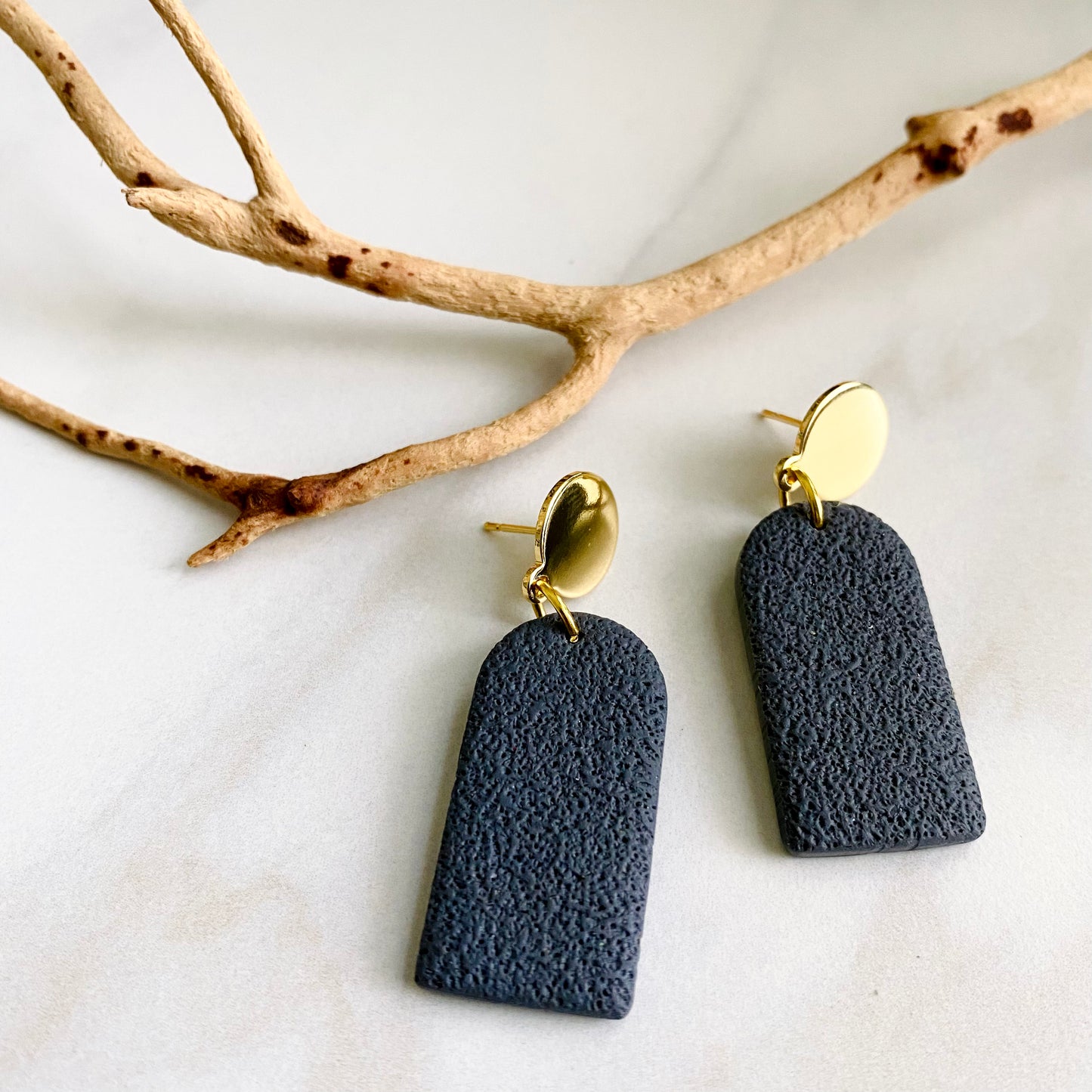 Slate Gray + Brass