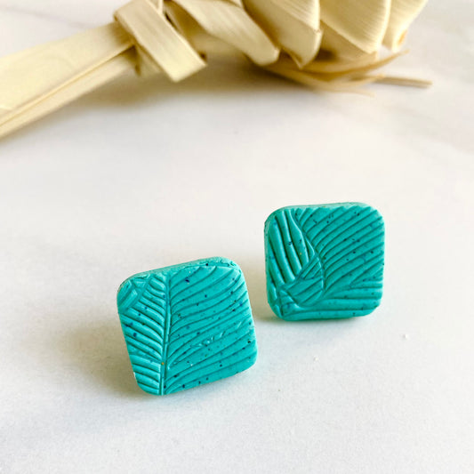 Turquoise Tropics Texture Studs